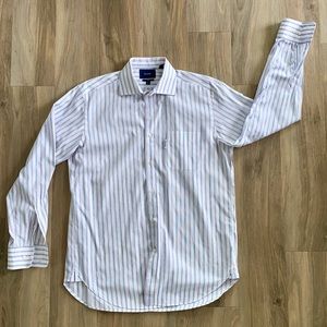 16/36" Beautiful Faconnable Club Striped Shirt